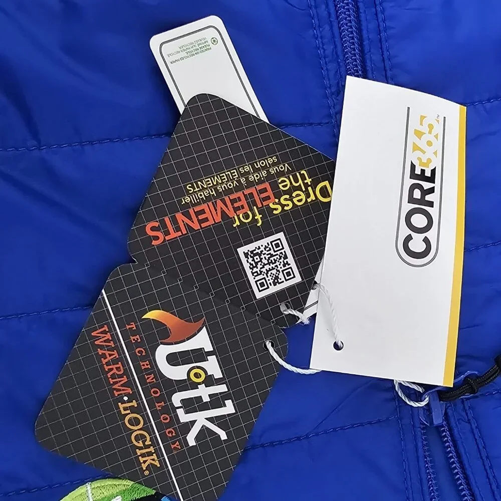 New Core 365 Men's Prevail Puffer Vest 2XL Blue Outerwear AT&T Pebble Beach Golf